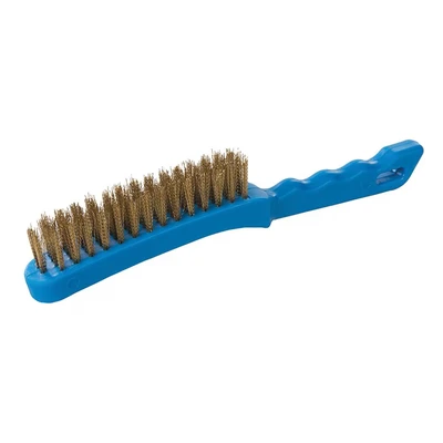 Image of Silverline Brassed Wire Brush Plastic 4 Row
