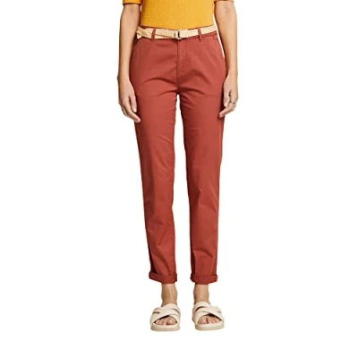 Image of ESPRIT Women&#039;s 023ee1b333 Pants, 805/Terracotta, 30W x 30L