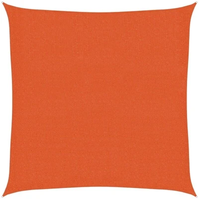 Image of vidaXL Sunshade Sail 160 g/m² Orange 2x2 m HDPE