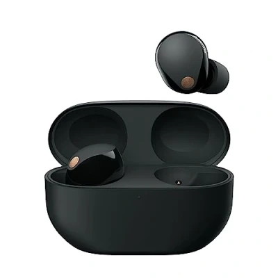 Image of SONY WF 1000XM5 Wireless Bluetooth Noise Cancelling Earbuds Black, Black