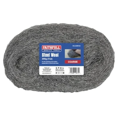 Image of Faithfull Steel Wire Wool 450g Grit: COARSE