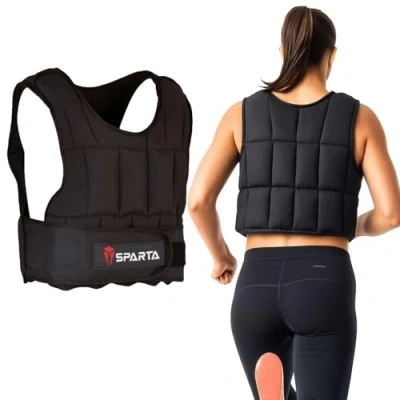 Image of 5KG, 10KG, 20KG Weighted Vest Fully Adjustable for Running Training Weight Loss Jacket Workout Jogging Walking Boxing Waistcoat Strength Training, home gym Equipment Men Women (10)