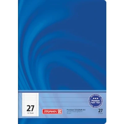 Image of Brunnen 104442702 School Notebook A4, 32 Pages, Blank with Lined Sheets, line Style 27