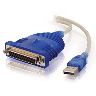 Image of C2G/Cables To Go 16899 USB DB25 Parallel Printer Adapter Cable, 6 Feet