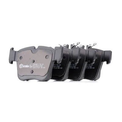 Image of 0004205200, 0004205900, 0004207803, 0004208300, 000420830028 Brake pad set BREMBO P 50 133 prepared for wear indicator without accessories