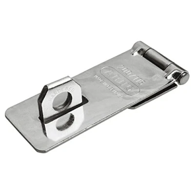 Image of ABUS Hasp 200/135 Padlock Device for Hinged Doors 32119 Security Level 2 Silver