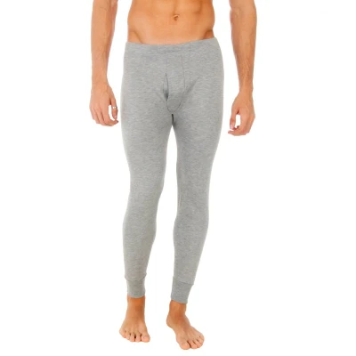 Image of Abanderado Mens Long inner pants for men, model 0878, with side opening. Total comfort and warmth. Grey Size X Large