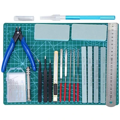 Image of Aussel 22PCS Gundam Model Tools Kit, Basic Craft Set, Hobby Building Set for Repairing and Fixing