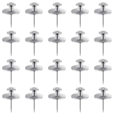 Image of Rumyve 20pcs Double Headed Wall Nails,Picture Hangers Nails, Fancy Thumb Tacks,Pushpin Hook Decorative for Home Office Hanging Picture Photo