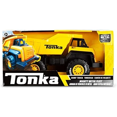 Image of Tonka Mighty Metal Fleet Dump Truck Kids Construction Toys for Boys and Girls, Vehicle Creative Play, Motor Skill Development Ages 3+ Basic Fun 06061