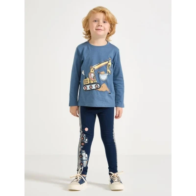 Image of Lindex Trucks Unisex 2 PACK Leggings Trousers for kids, Size: 4 5y, Dark blue