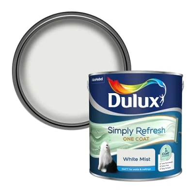 Image of Dulux Simply Refresh Matt Emulsion Paint White Mist 2.5L, 5382903