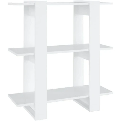 Image of vidaXL Book Cabinet/Room Divider White 80x30x87 cm