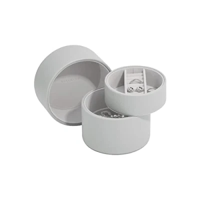 Image of Stackers Pebble Grey Bedside Jewellery Box Pod