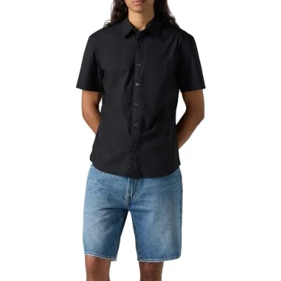 Image of Levi&#039;s Battery SLIM Shirt, Men&#039;s, Size: Large, Jet black