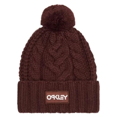 Image of Oakley Men&#039;s Harper Pom Beanie Hat, Grenache, One Size