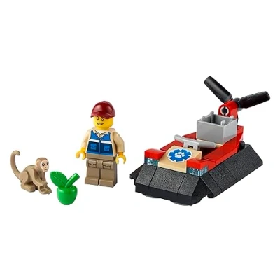 Image of LEGO City Wildlife Rescue Hovercraft Polybag Set 30570