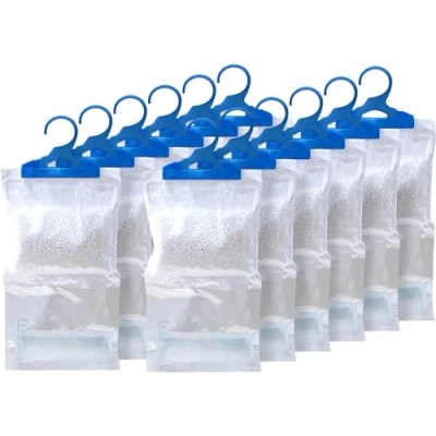 Image of MantraRaj Pack Of 12 Hanging Interior Wardrobe Dehumidifier Ideal To Stop Damp, Mould Mildew And condensation For Wardrobe, Home, Kitchen, Garage, Bedroom, Caravan, Office, Basement etc