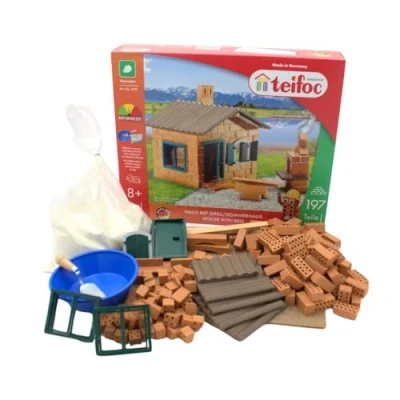 Image of Teifoc Building set house with bbq 185 pieces