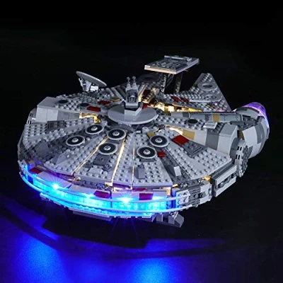 Image of BRIKSMAX Led Lighting Kit for Lego Star Wars Millennium Falcon,Compatible with 75257 Building Blocks Model Not Include the Set
