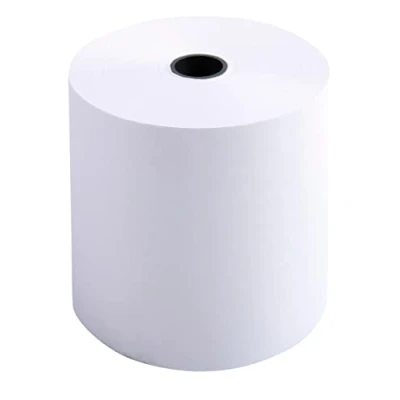 Image of Exacompta Ref 40513E Single Ply Extra White Calculator Rolls (Pack of 10 Rolls) 70mm Width x 40m Length, Suitable for Shops, Kiosks, Cafés, Restaurants, Card Payments