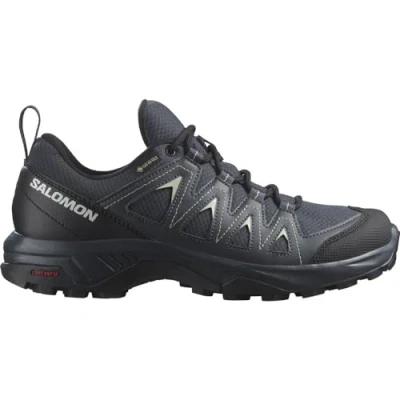 Image of Salomon X Braze GTX Hiking shoes, Women&#039;s, Size: 3.5, India ink/black/desert sage Textile/synthetics