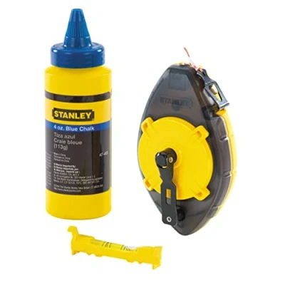Image of Stanley Powerwinder OM CHALK LINE KIT 113G BLUE AND LEVEL