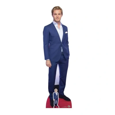 Image of STAR CUTOUTS Life Size Cut Out with Mini Version of Nico Rosberg Red Carpet, Cardboard, Multi Colour, 177 x 50 cm