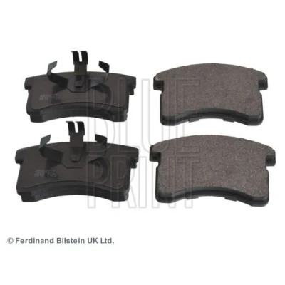 Image of 0449187217, 0449187218, 0449187218000, 0449187228, 0449187229 Brake pad set BLUE PRINT ADD64227 Front Axle with piston clip, anti squeak plate