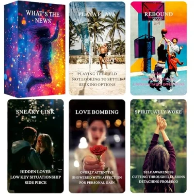 Image of Qcsdckot What&#039;s The News? Situations Oracle Cards, Tarot Cards for Beginners, Deck Used Love, Career and Life Relationships