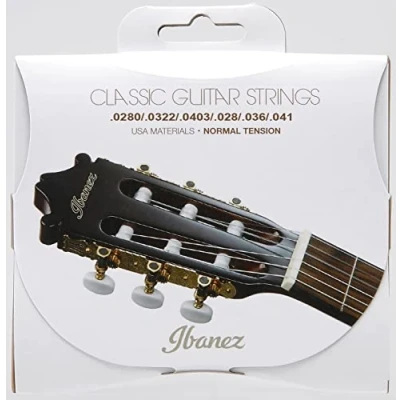 Image of Ibanez ICL S6NT Classical Guitar Strings (Normal Tension Clear Nylon/Silver Plated Wound, 0280 043