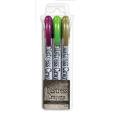 Image of Ranger Distress Pearl Crayons Halloween Set 4 (includes Fortune Teller Wicked Elixir &amp; Decayed)