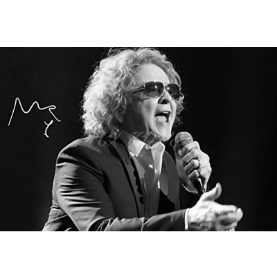 Image of Mick HUCKNALL Signed Photo Print 12 X 8 INCHES (A4)
