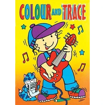 Image of WF Graham Yellow Learning Activity &amp; Puzzle Fun Colouring Tracing Paper A4 Book