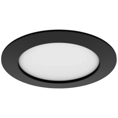 Image of Philips Hue Smart Slim Recessed Light, 170 mm, White &amp; Coloured Bluetooth Compatible, Voice Control with Alexa, Apple Home Google Assistant, Black