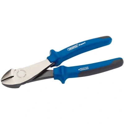 Image of Draper Heavy Duty Soft Grip High Leverage Diagonal Side Cutter, 180mm