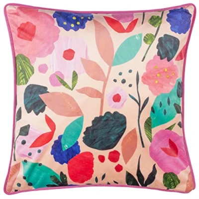 Image of Kate Merritt Floral Collage Cushion Cover, 43 x 43cm
