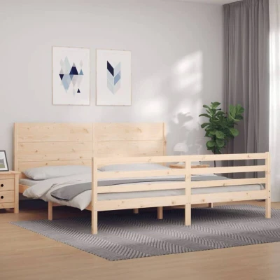 Image of vidaXL Bed Frame without Mattress 200x200 cm Solid Wood