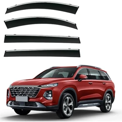 Image of ZADIKO Wind Deflectors for Hyundai Santa Fe LWB MK4 TM 2019 2022 2023 2024 Window Deflector Visor Rain Smoke Guards Automotive Accessories Door