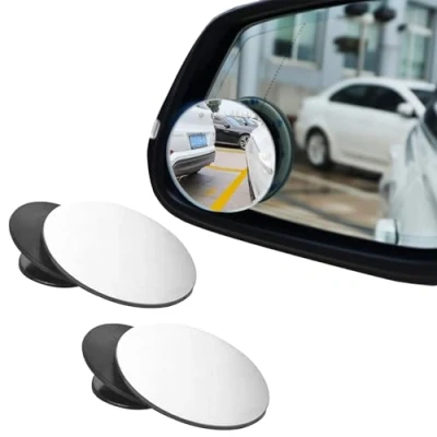 Image of 2 Pcs Blind spot Mirrors,Adjustable HD Glass Convex Mirror Maximize RearView Universal,360Rotatable Rear View Mirror,blind mirrors ，for SUVs &amp; Trucks,Cars