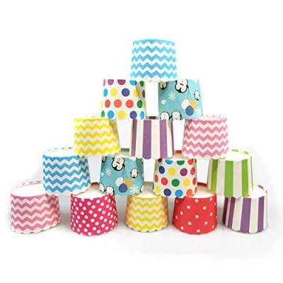 Image of Keysui 100Pcs Paper Cake Cup Cupcake Cases Liners Muffin Kitchen Baking Wedding Party Multi Color
