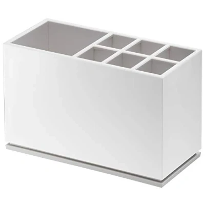 Image of Yamazaki Toothbrush Stand, Acrylonitrile butadiene styrene (ABS) Elastomer, White, One Size