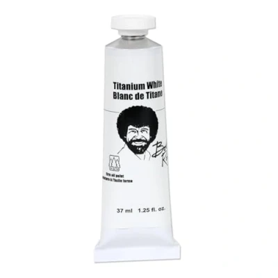 Image of Weber Bob Ross Landscape Oil Paint 37ml Titanium White, Other, Multicoloured, 5.17 x 7.08 17.24 cm