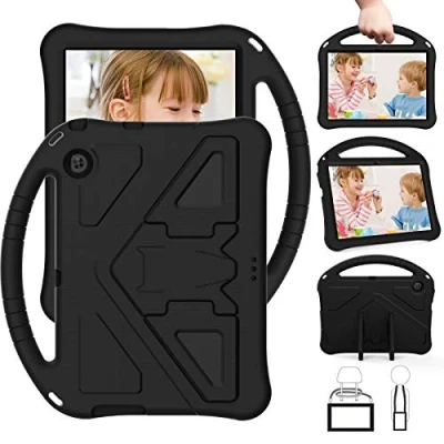 Image of Tablet Case For Huawei MediaPad T3 10 9.6&quot; Kids Friendly Lightweight Shockproof Cover with Handle Stand Black