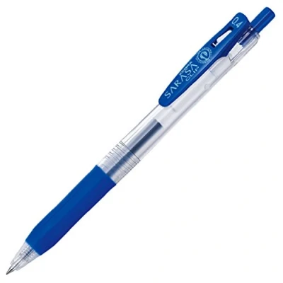 Image of 10pcs Zebra Sarasa JJS15 0.4mm Gel Ink Pen (Box Set) Blue