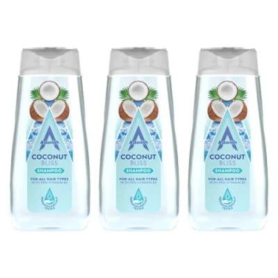 Image of Astonish Coconut Bliss Shampoo with Pro Vitamin B5, 3 x 400ml, White