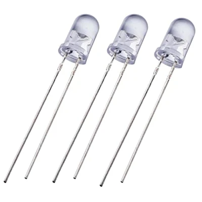Image of 20 x White 5mm Ultra Bright LEDs Clear LED Bulb UMTMedia®