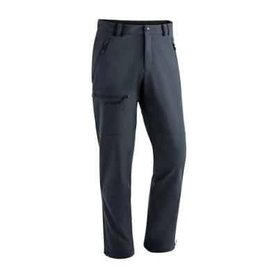 Image of Maier Sports Adakit M Men&#039;s Outdoor Trousers, Winter Hiking Trousers with Fleece Inside, Breathable and Warm Softshell Gray