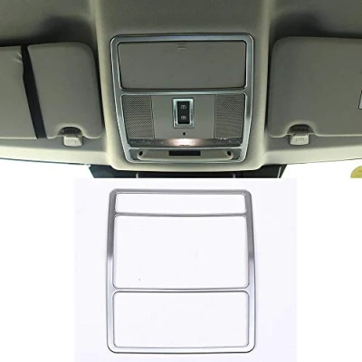 Image of YIWANG ABS Chrome Car Roof Reading Light Frame Cover Trim 1Pc For Discovery Sport 2015 2016，Rangerover Evoque 2012 2018,For XE 2017 Accessories