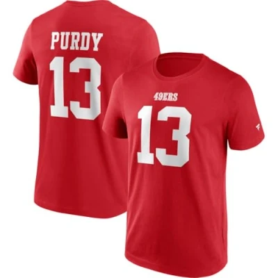 Image of San Francisco 49ers NFL Graphic T Shirt Brock Purdy, red, M
